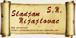 Slađan Mijajlovac vizit kartica